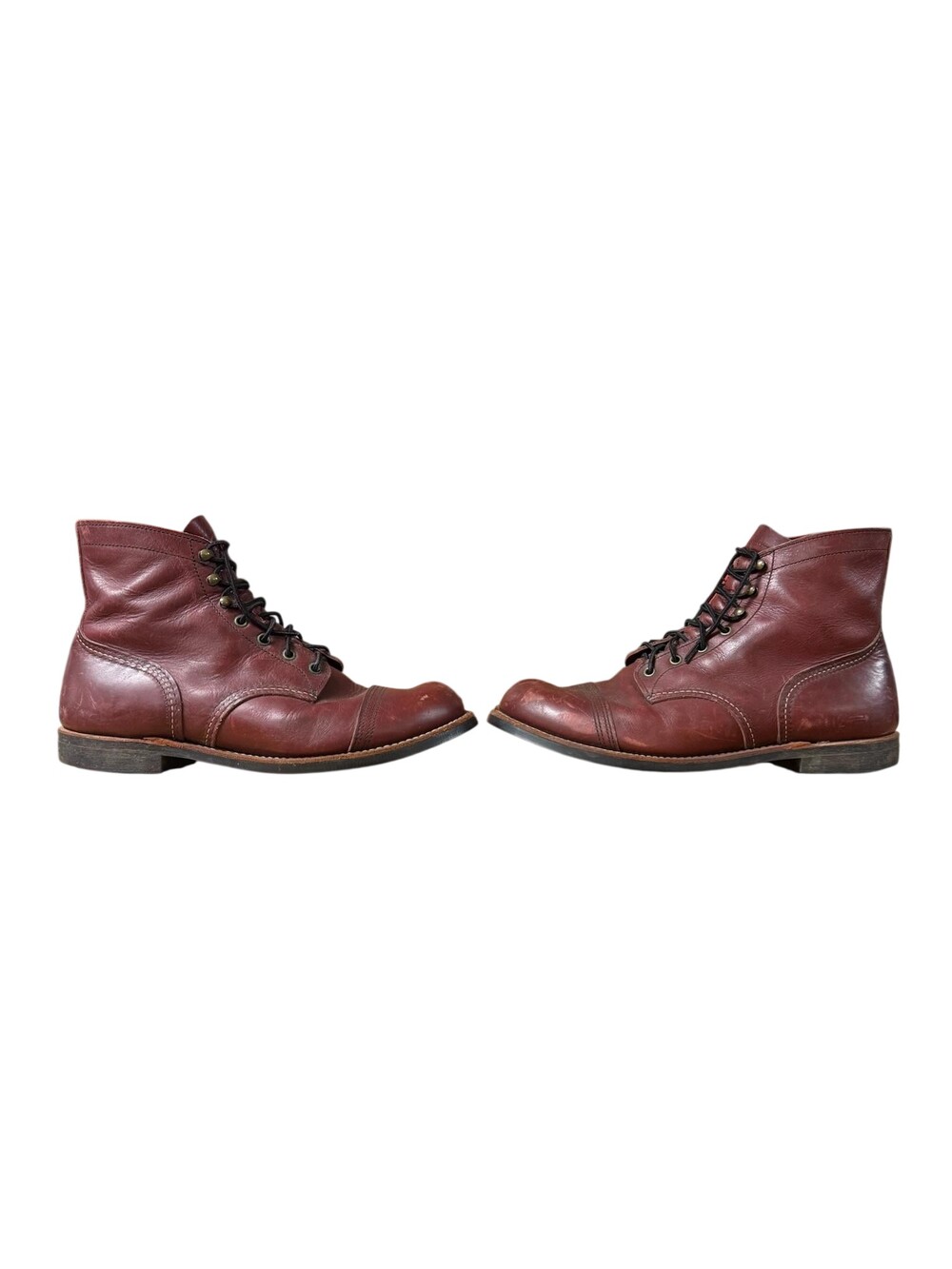 Vintage Red Wing Shoes Boots Mens Size 11 Brown Leather Vibram Work USA Combat